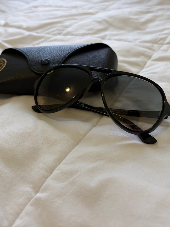 Ray-Ban RB4376 Aviator Polished Blue Sunglasses, Best Seller main image 5